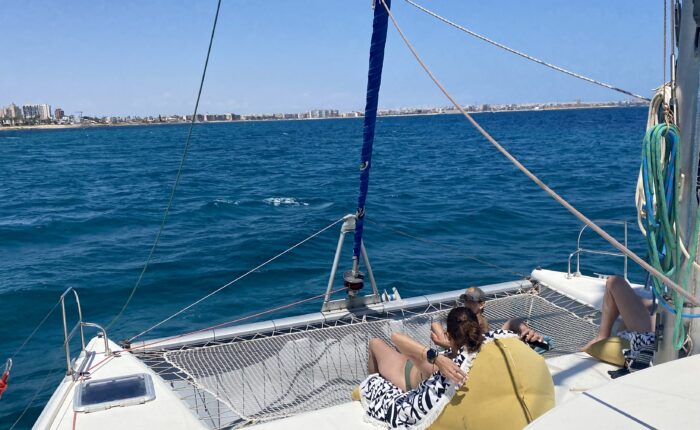 Relaxing onboard Torrevieja Boat Tours